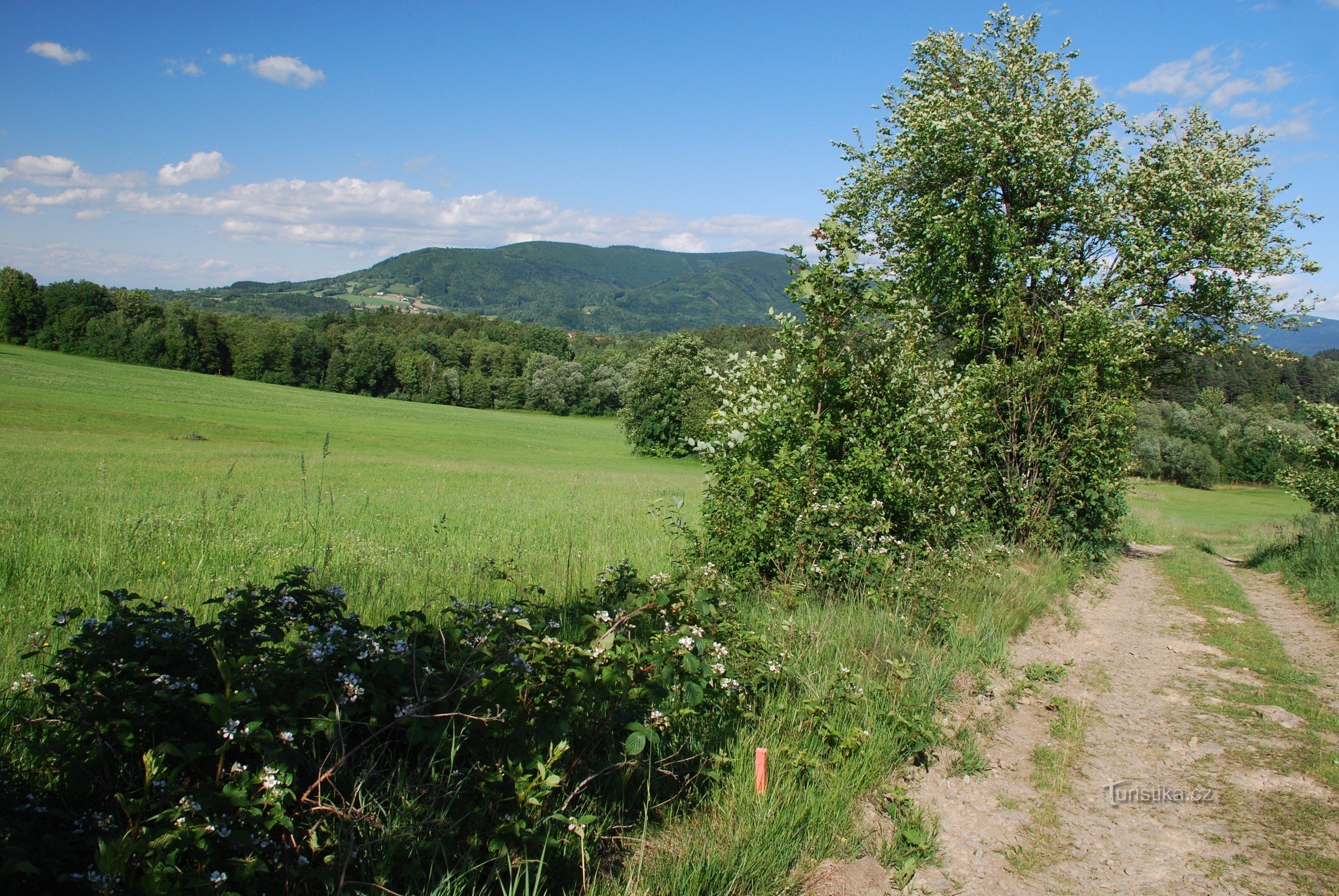 Prašivé-rug vanaf de zuidelijke top