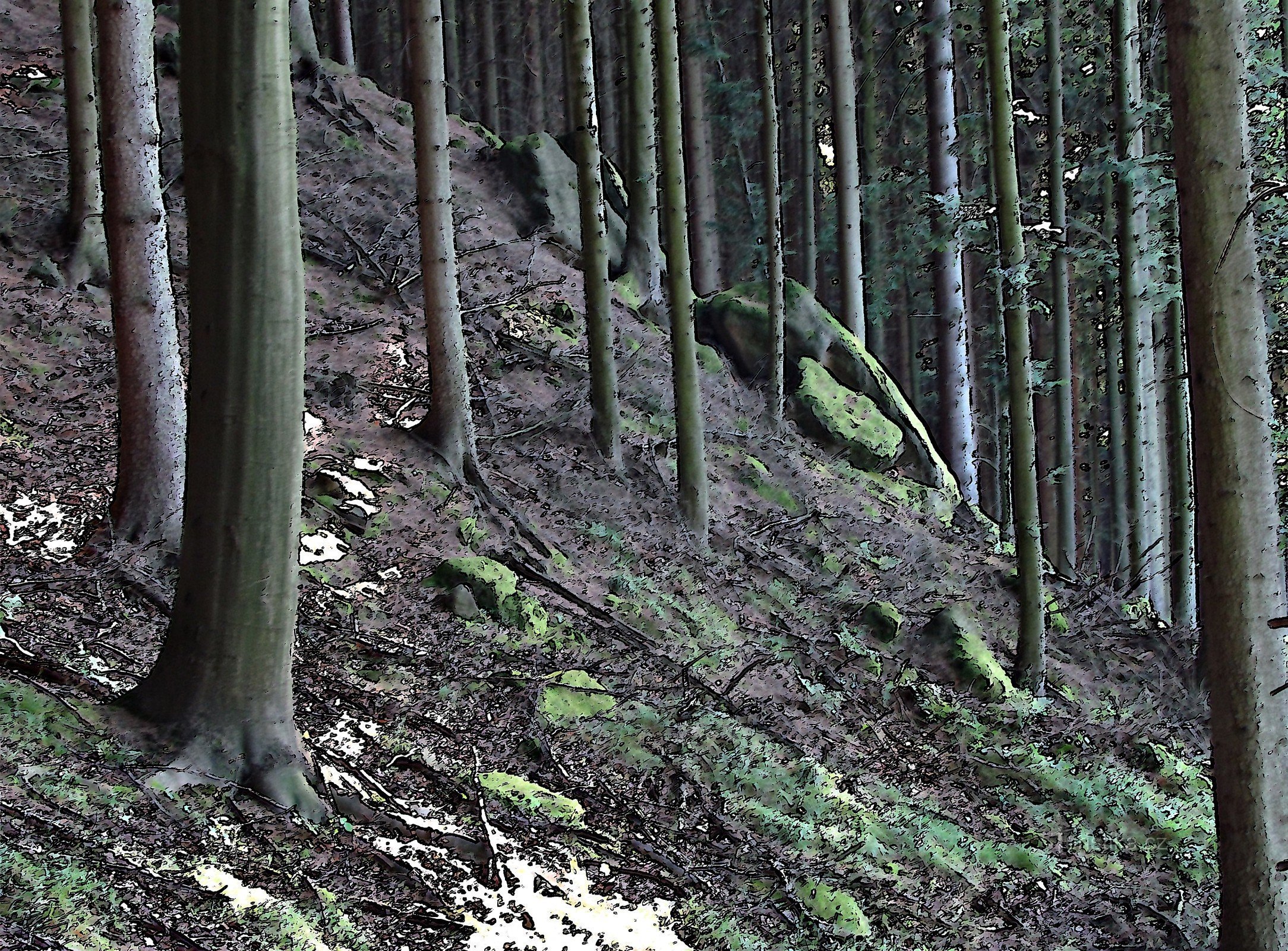 Tanečnice ridge below Lukov castle