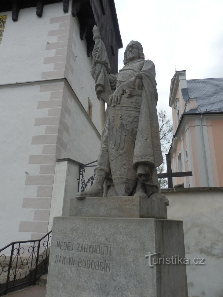 Hronov - άγαλμα του Αγίου Wenceslas