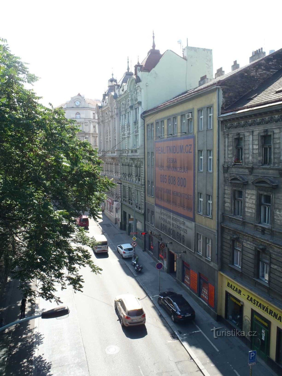 Husitská Straße vom Radweg - 15.6.2012