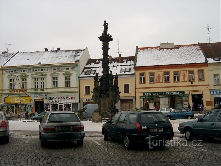 Husovo náměstí - coloana mariană