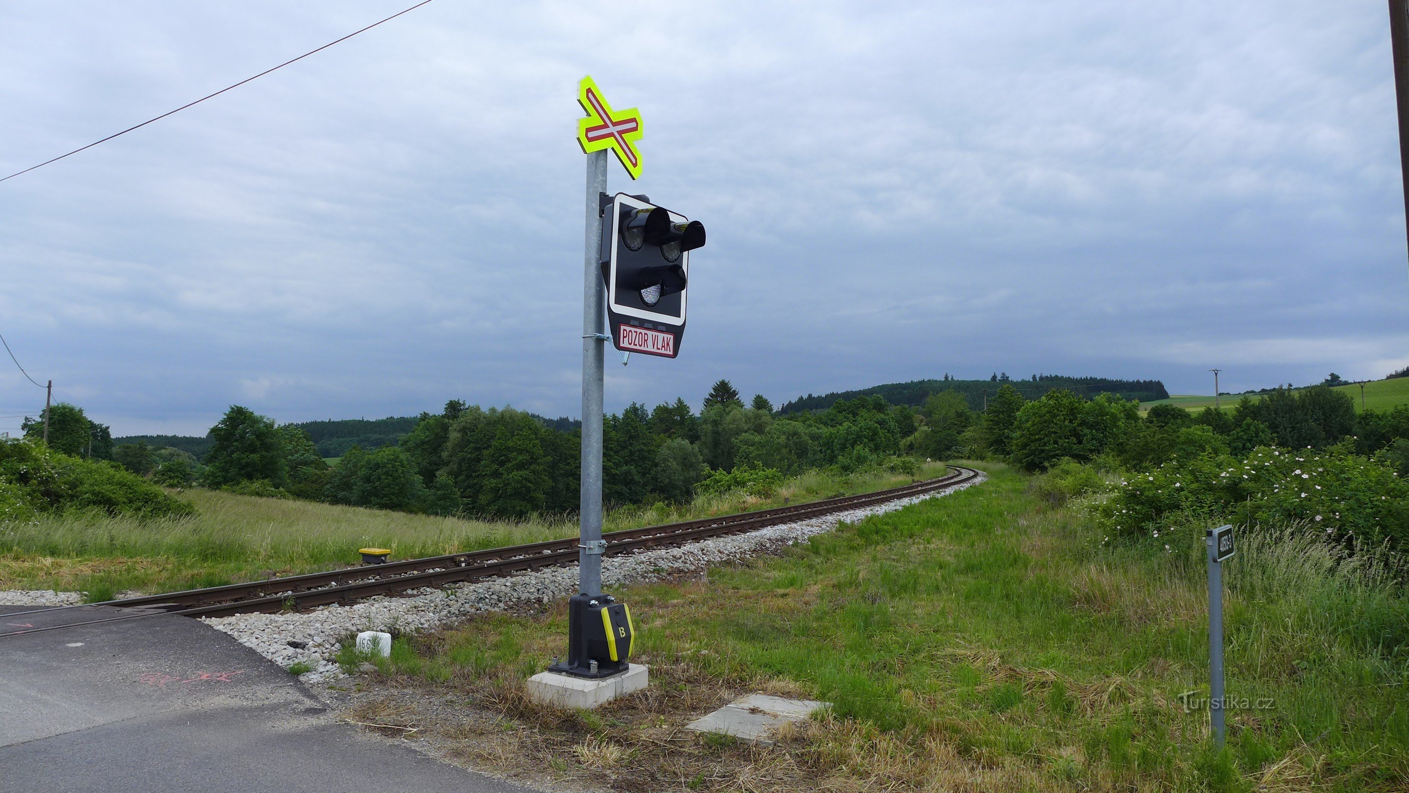 Hvězdoňovice - Bahnübergang