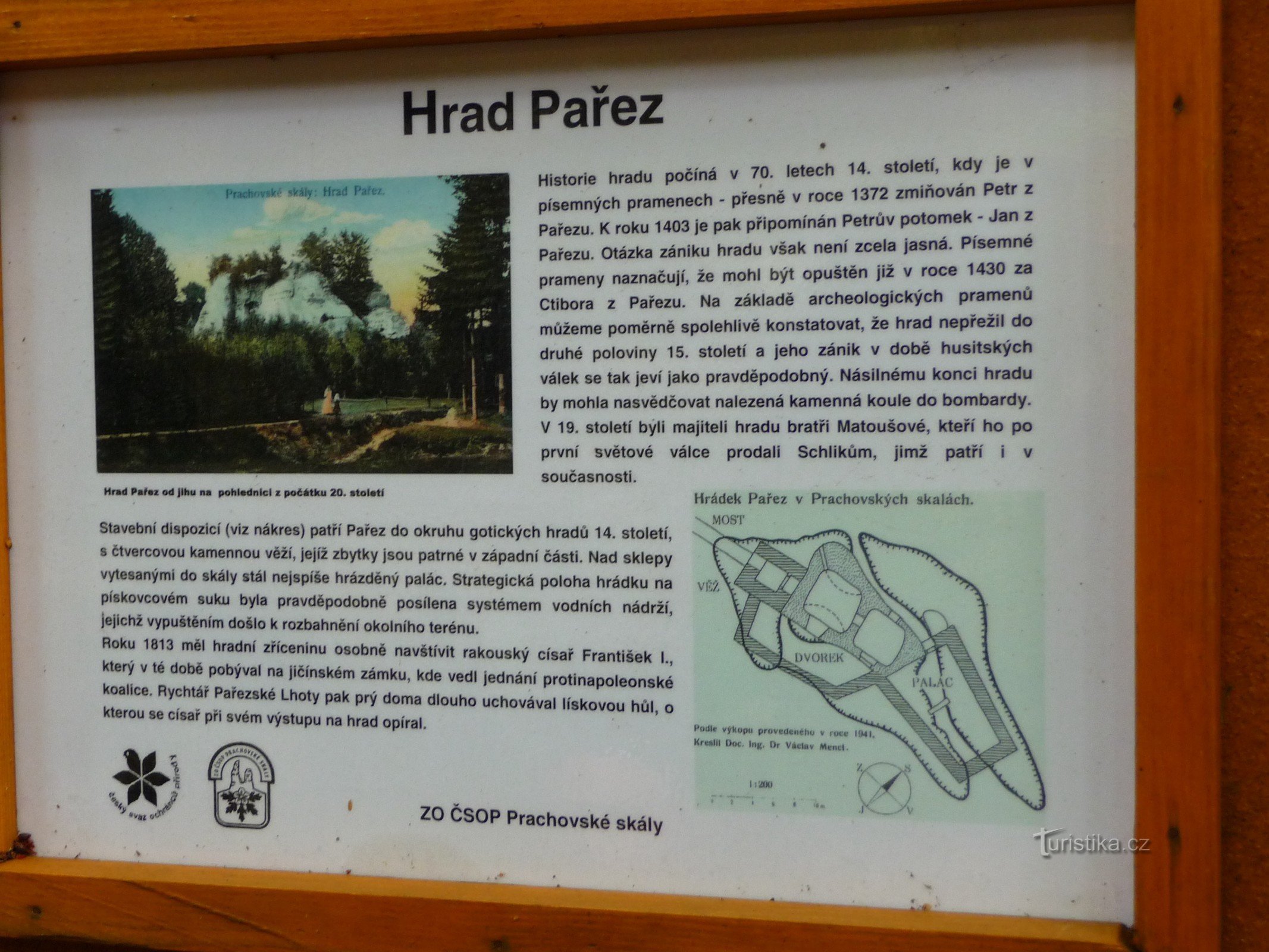 info tabule Pařez 1