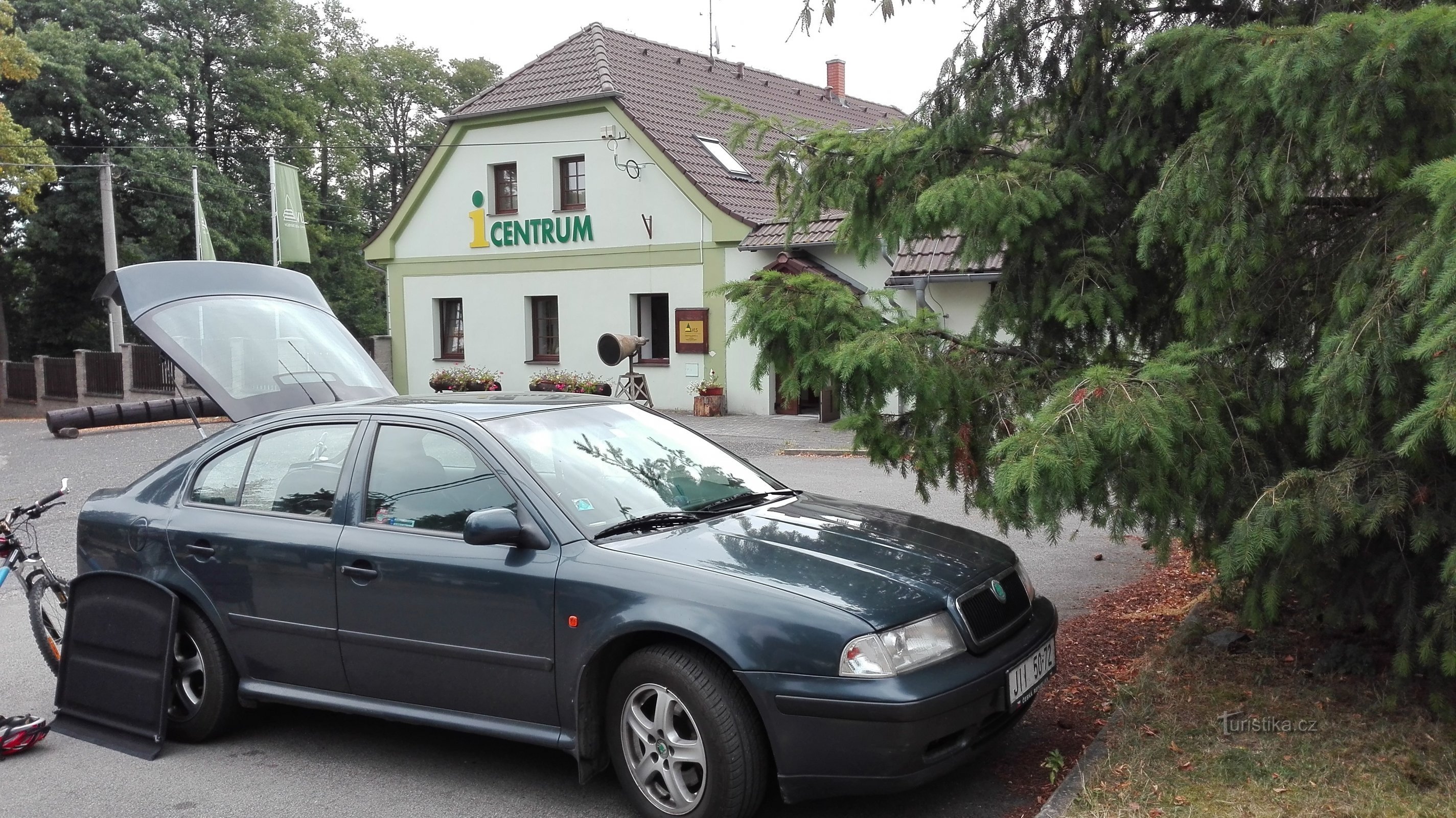 Centro de informações em Hradčany.