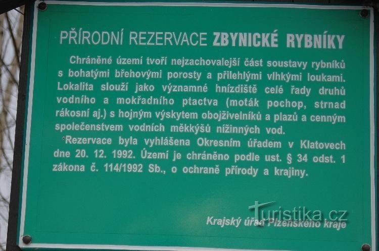 informations: à propos de Zbynické rybníce