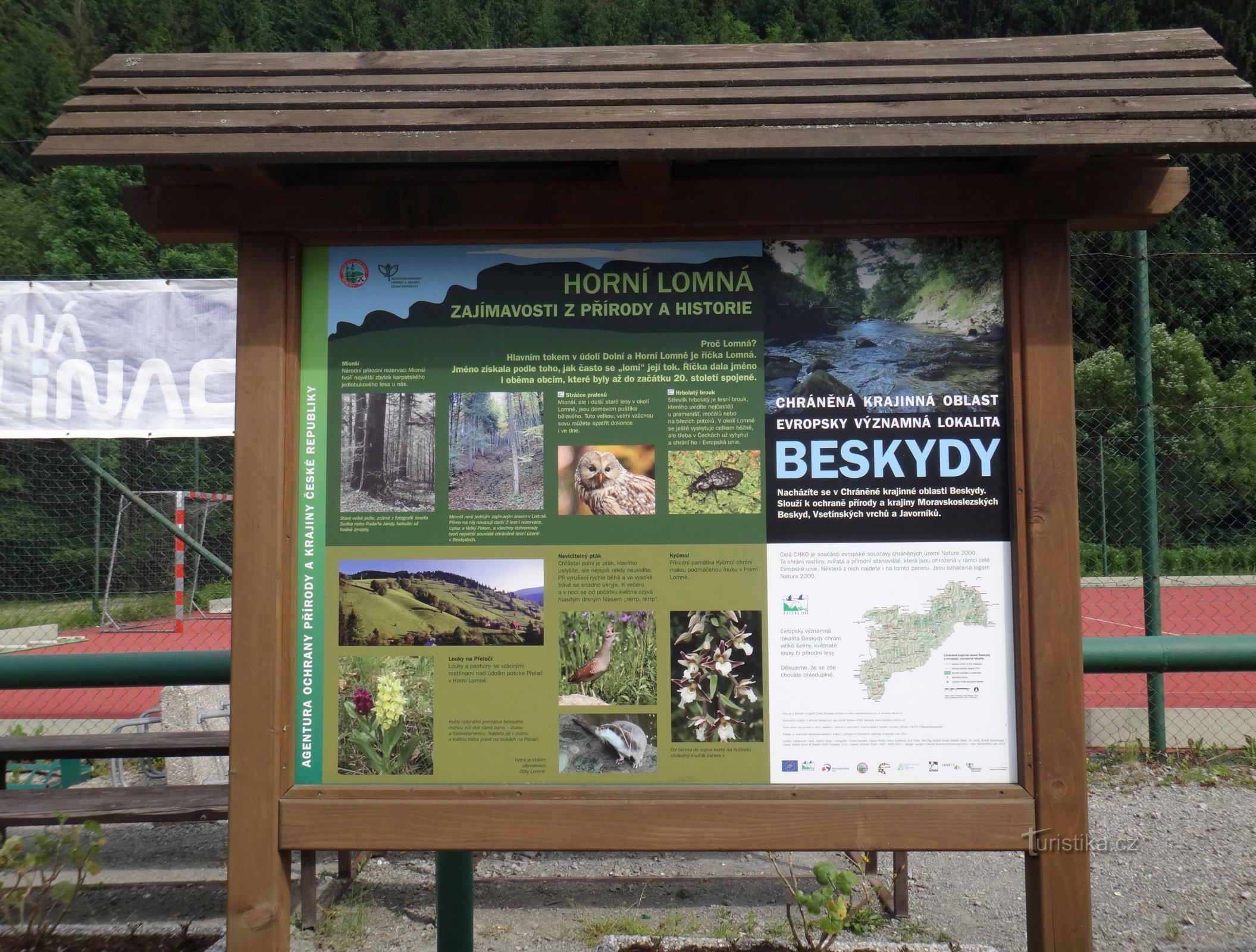 panneau d'information sur Horní Lomná