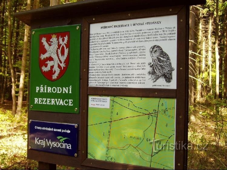 information panel at the protected area