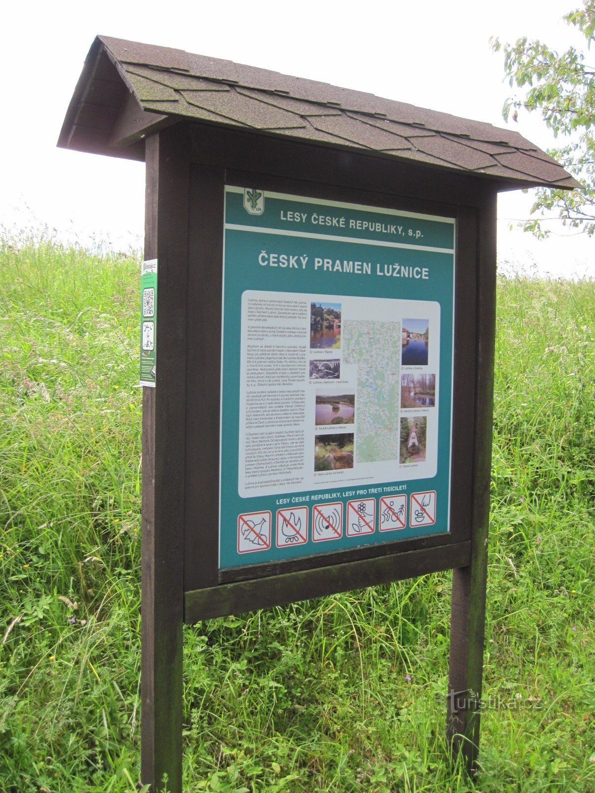 Information board - Český pramen Lužnice