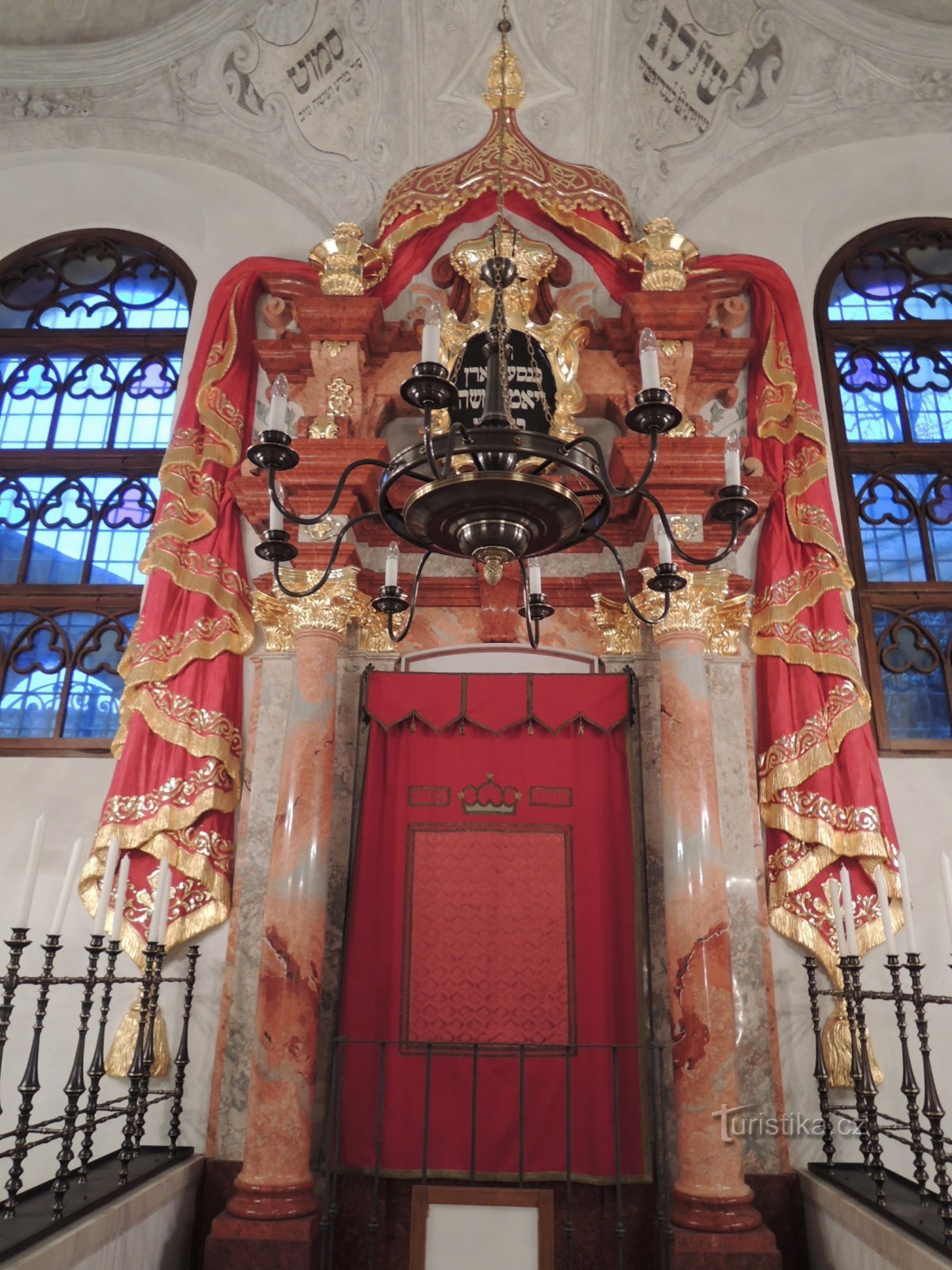 Interior da Alta Sinagoga em Mikulov