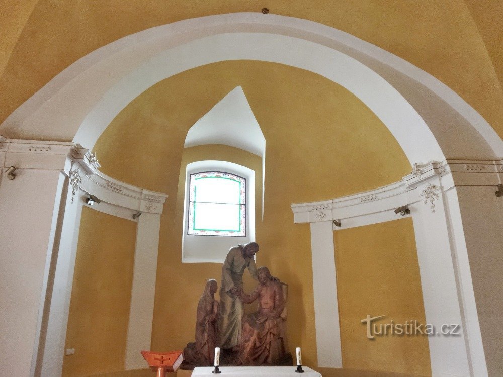 the interior of the chapel