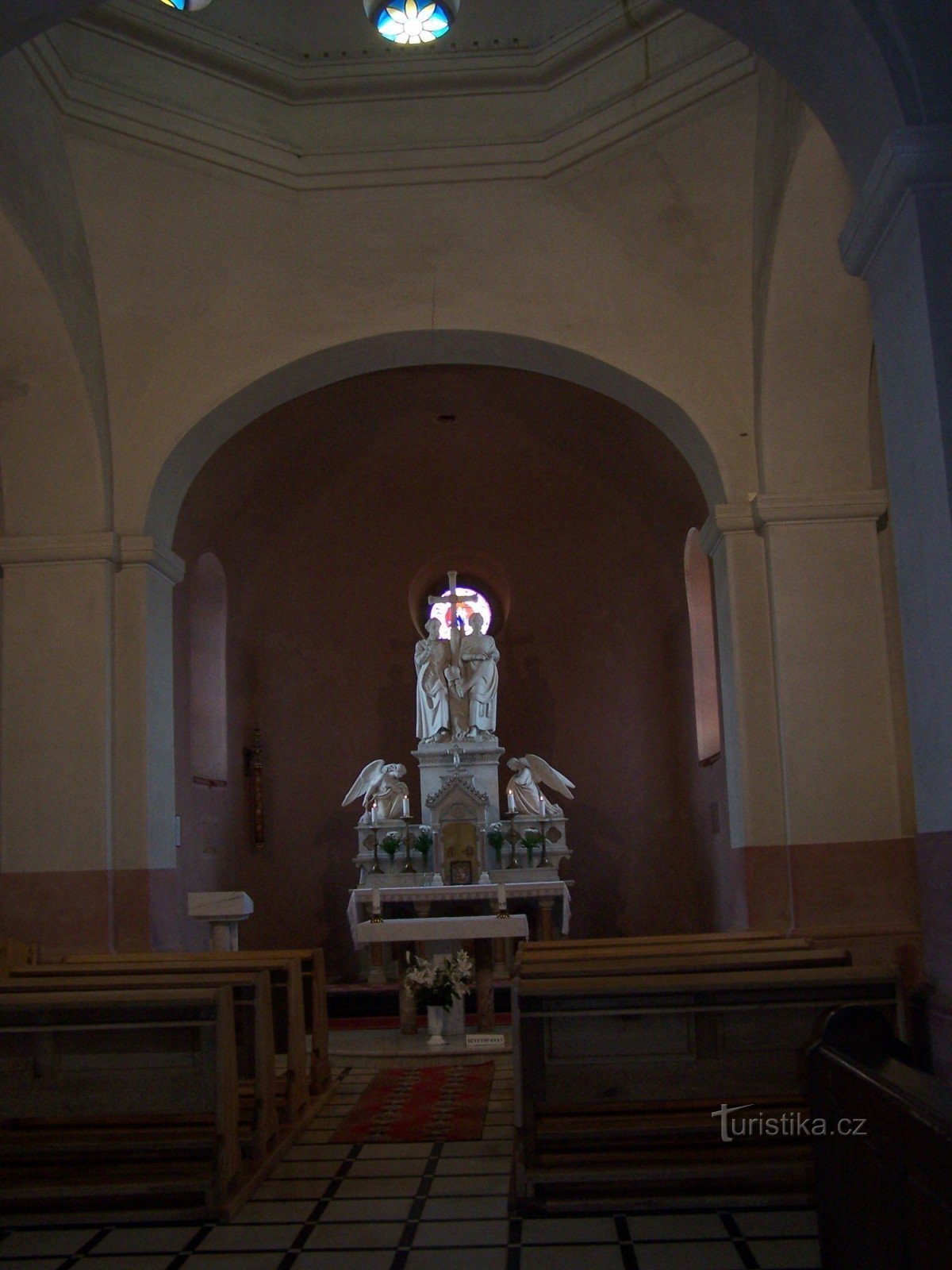 interior of the chapel at Radhoště