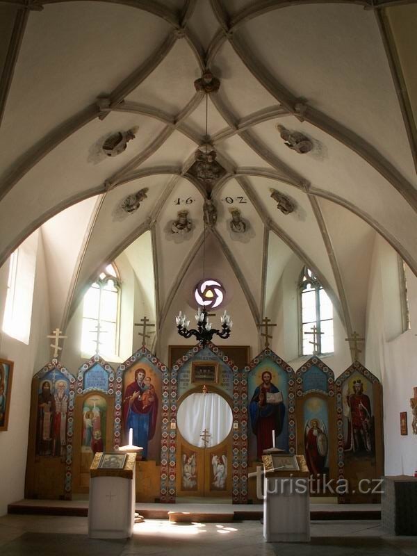 Interior of the chapel of St. Anne