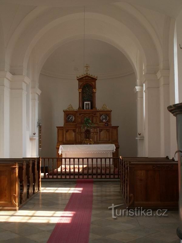 Interiorul capelei Sf. Jakub