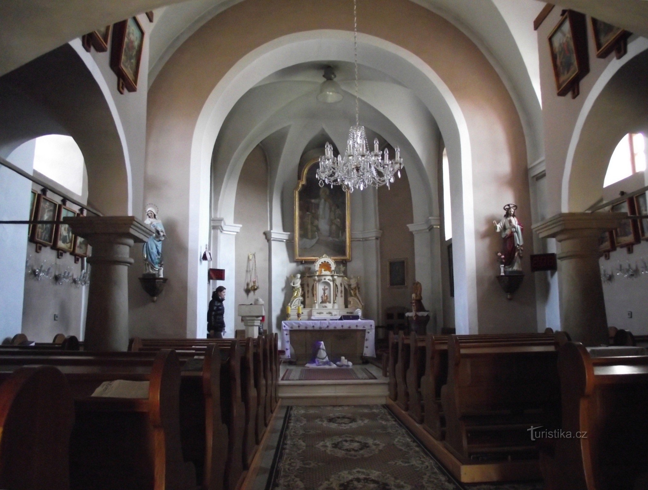 interior da igreja