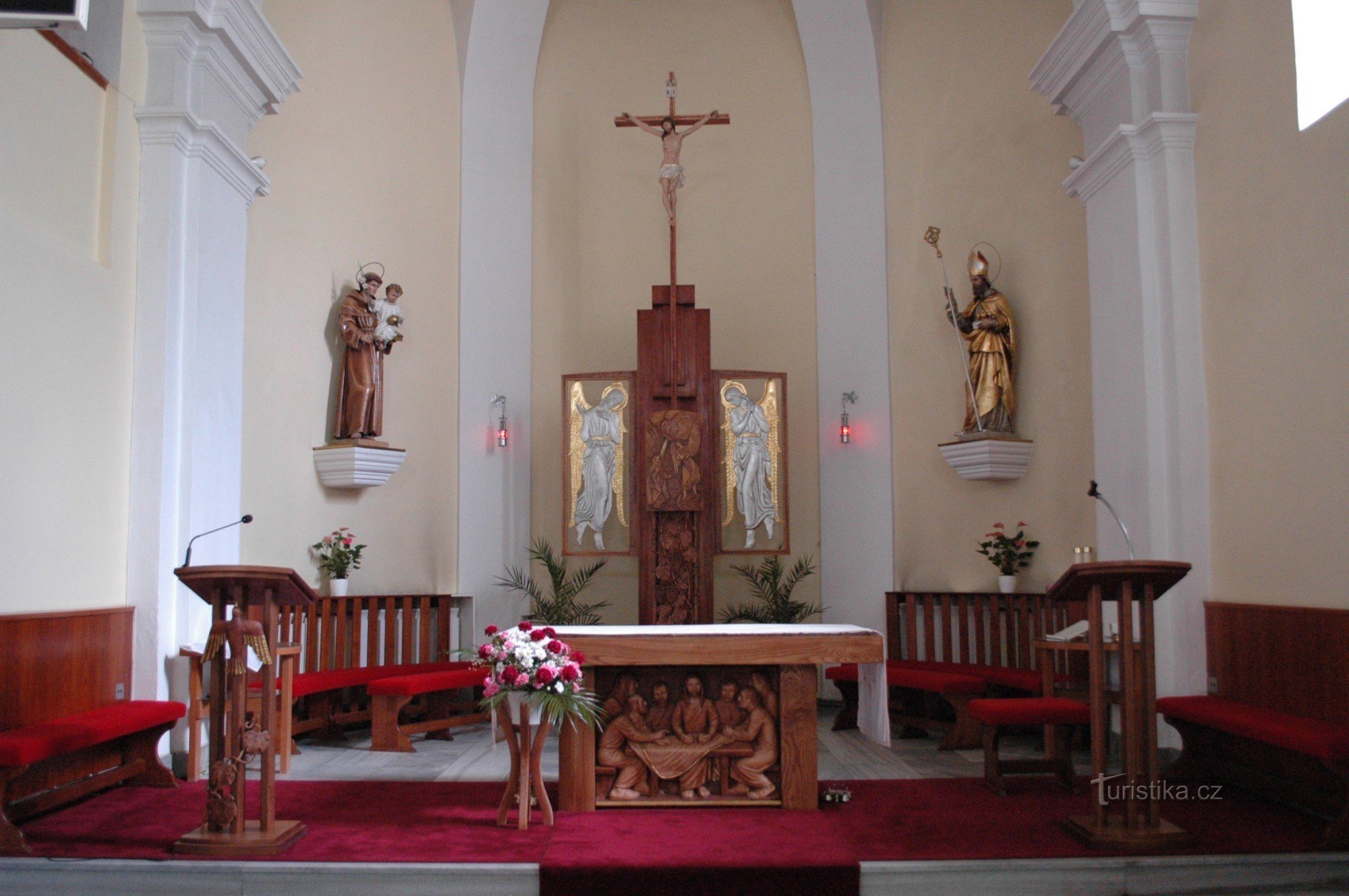 interior of the church of St. Nicholas in Ostrava-Porubá