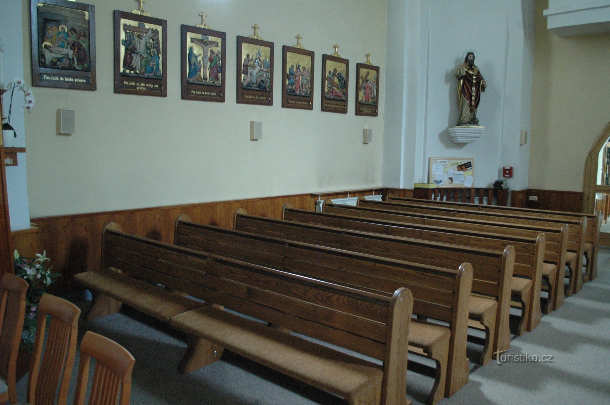 interior of the church of St. Nicholas in Ostrava-Porubá