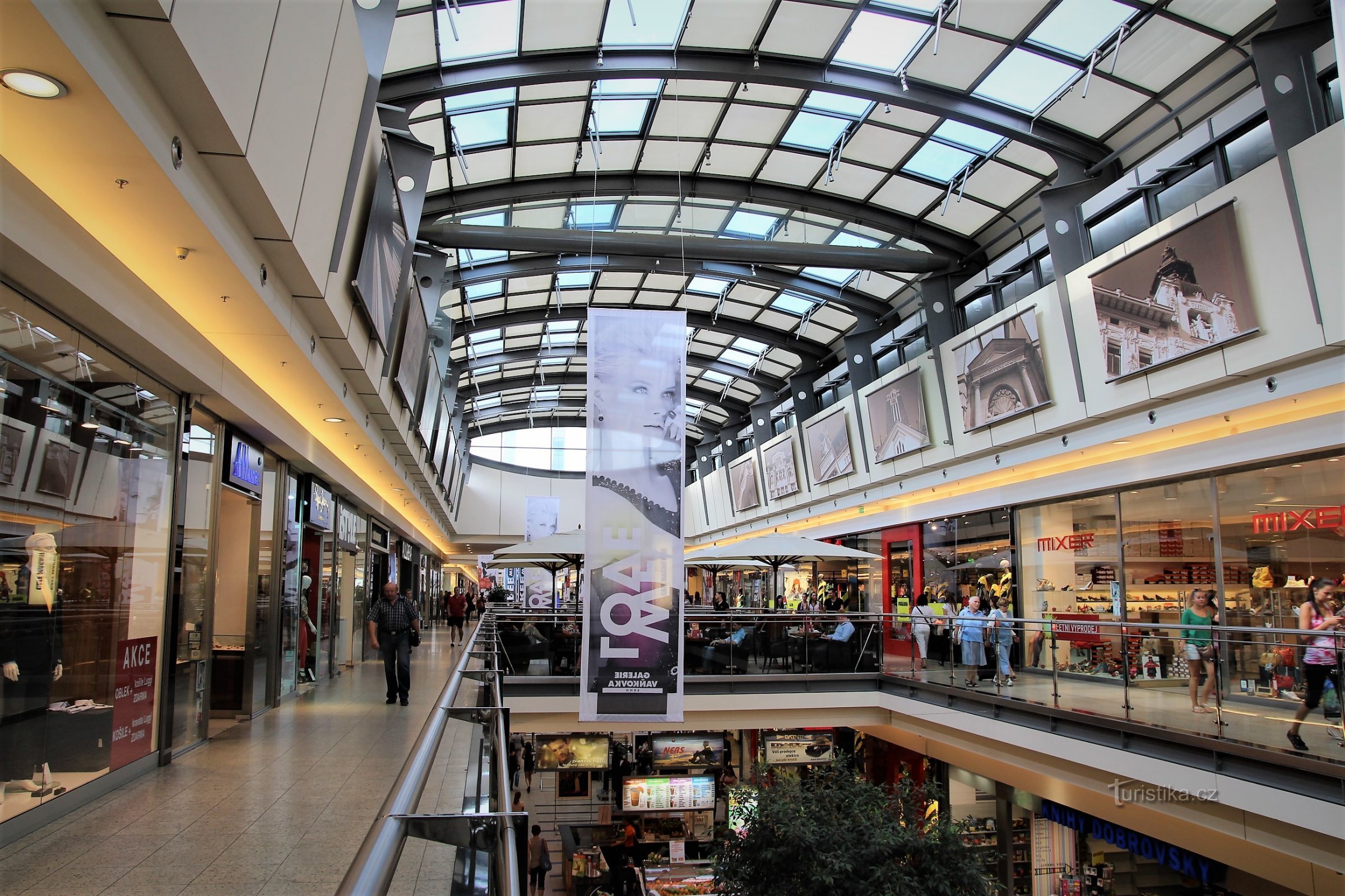 Shopping center interior