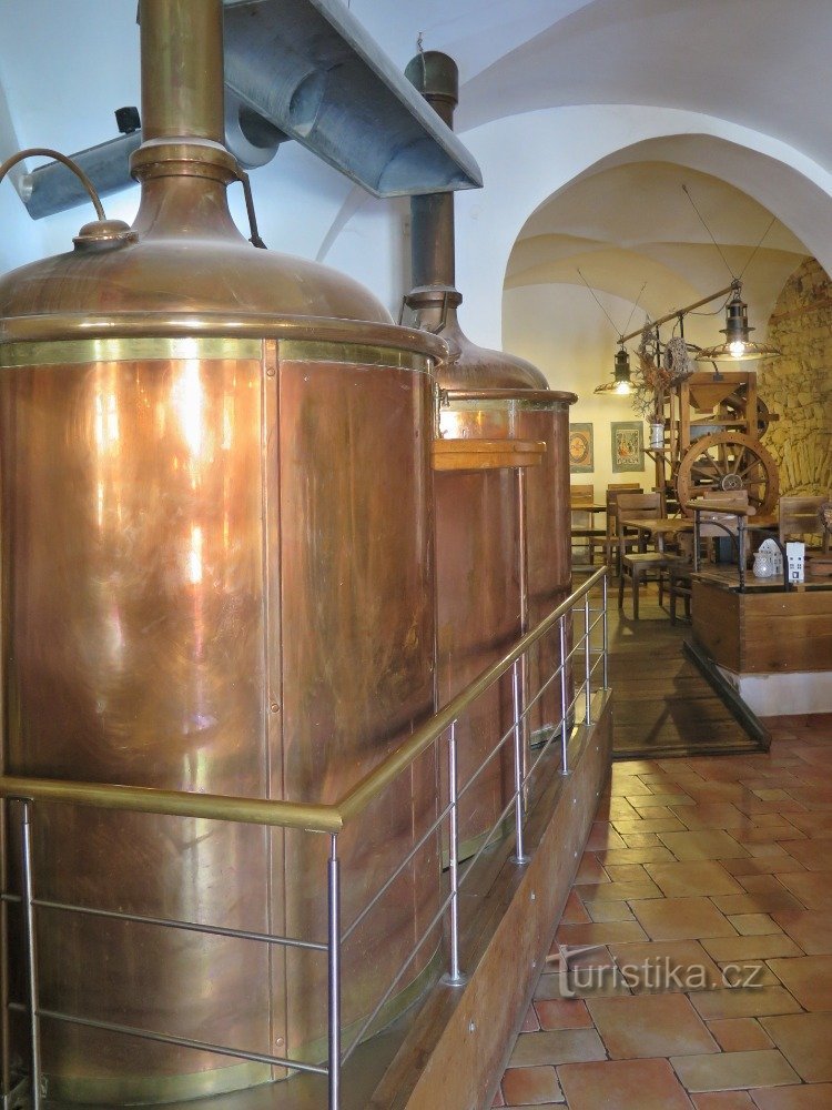 interior de la cervecería