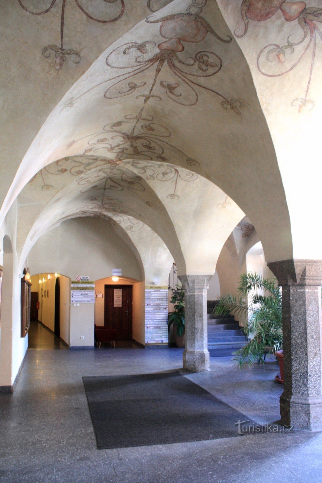 The interior of the building's ground floor