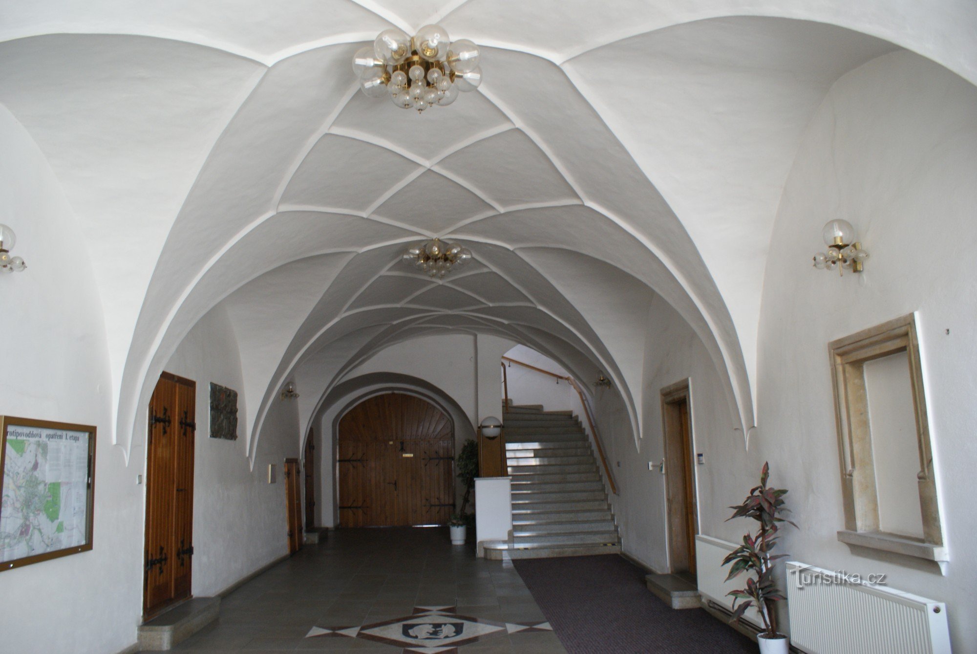 the interior of the town hall