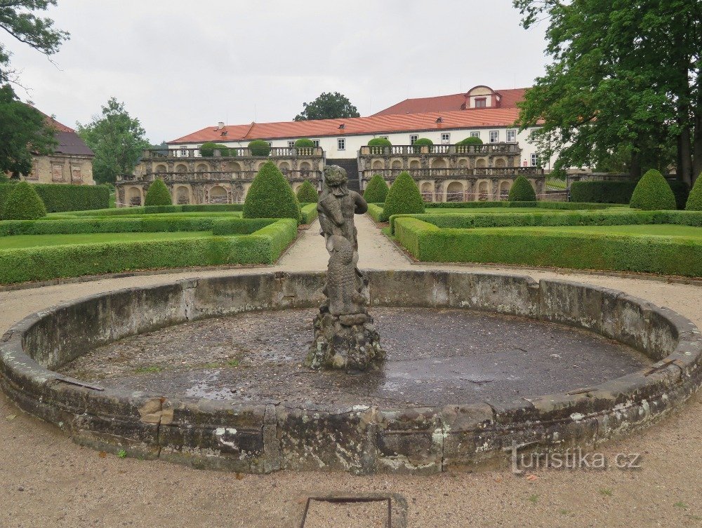 um jardim italiano em Zákupy, Boêmia do Norte