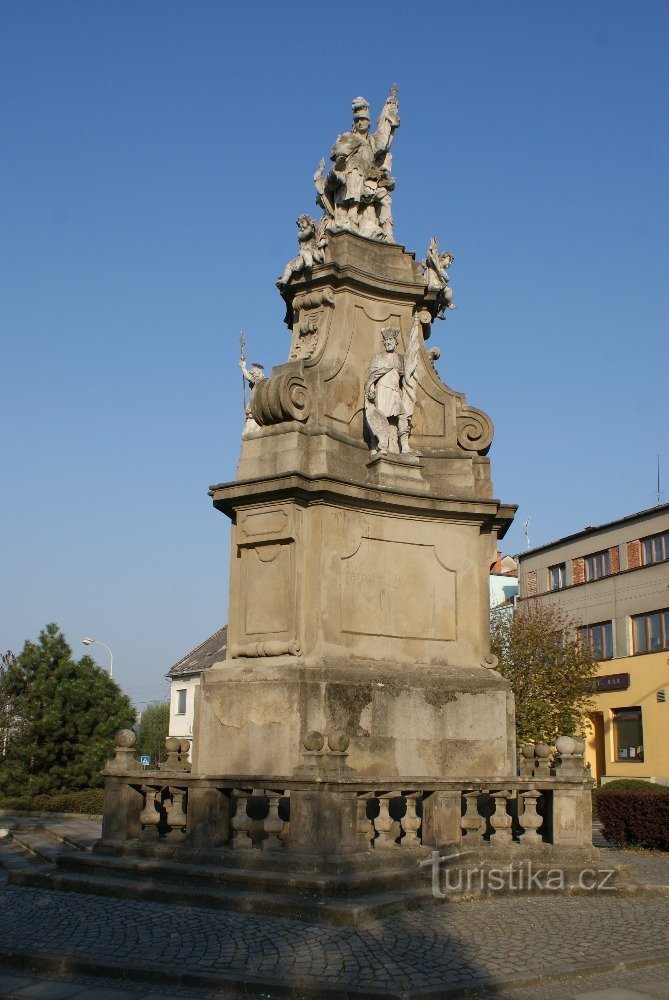 Ivanovice na Hané - standbeeld van St. Floriana