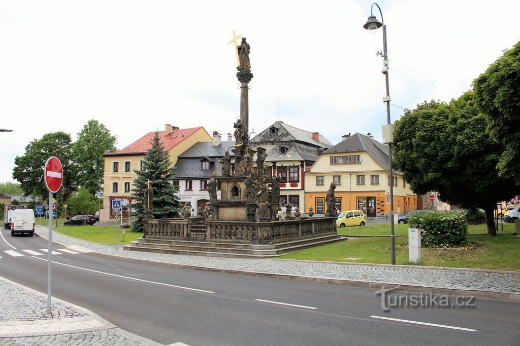 Jablonné in Podještědí, náměstí Míru