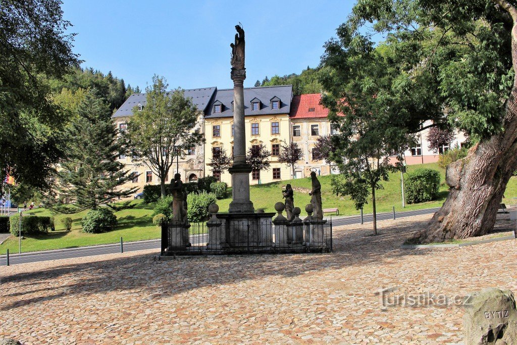 Jáchymov, Statue der Heiligen Dreifaltigkeit