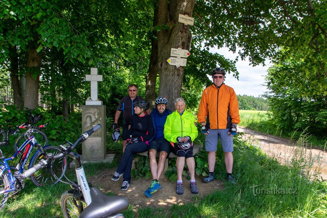 Comme vous pouvez le voir, il y a une croix blanche à l'intersection