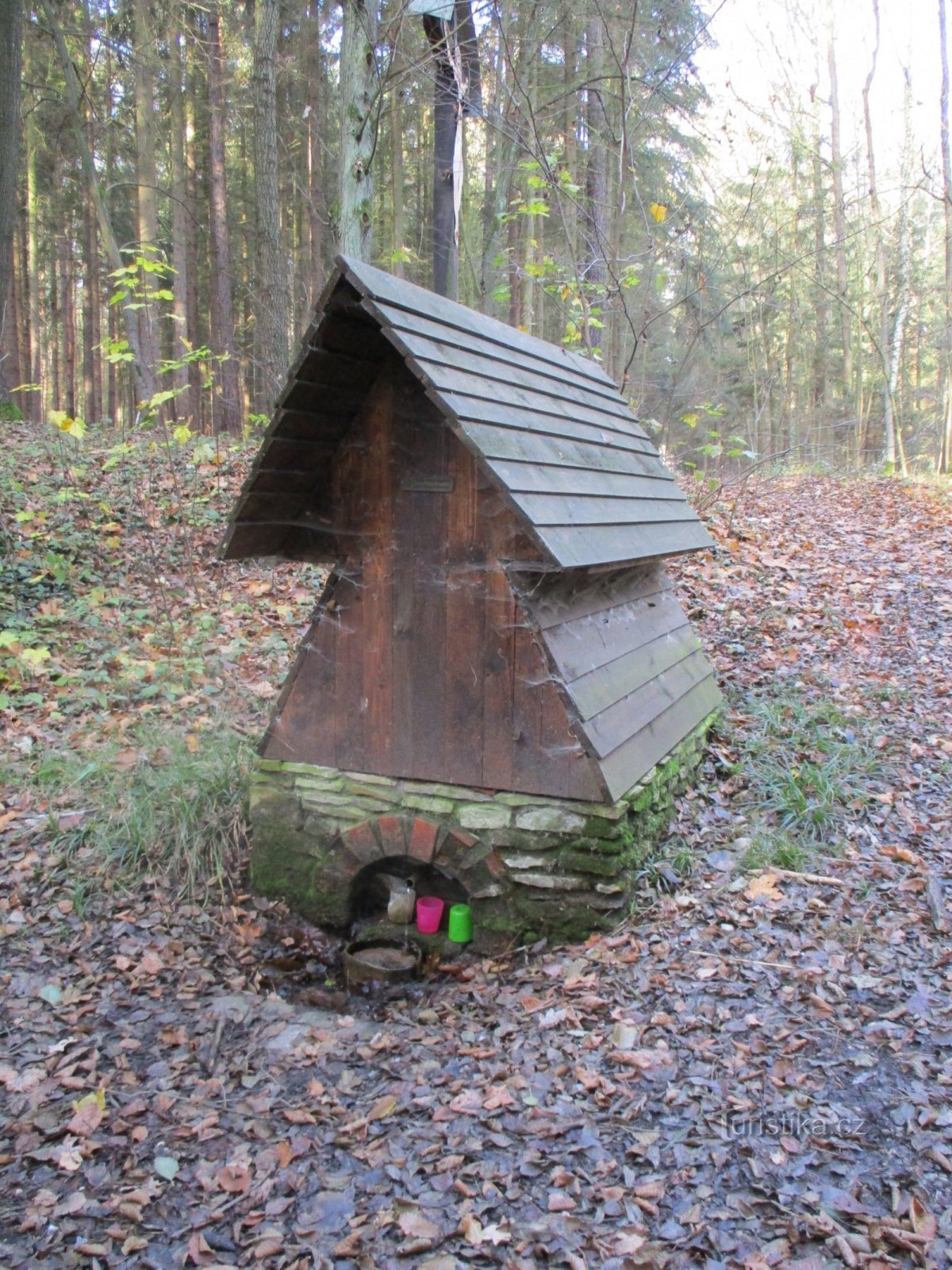 Jakub's bron in het Dehetník-bos (Divec)