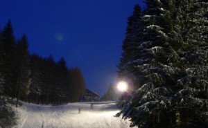 Wacholder Abendskifahren