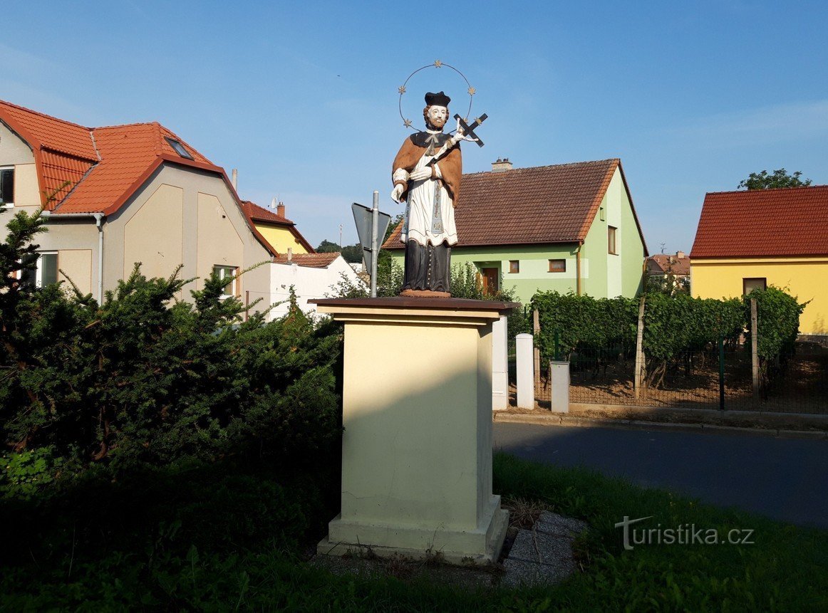 Jan Nepomucký Nové Bránice faluban