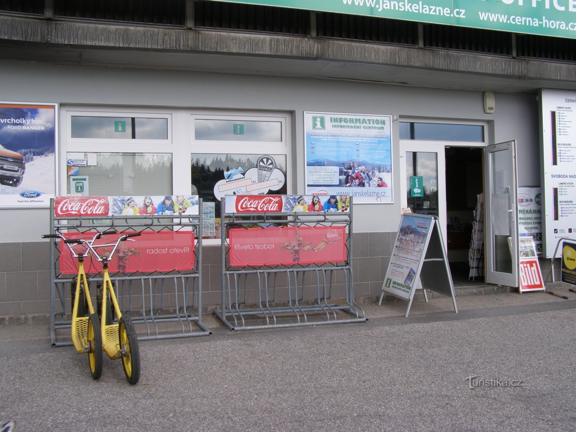 Janské Lázně - info center by the cable car