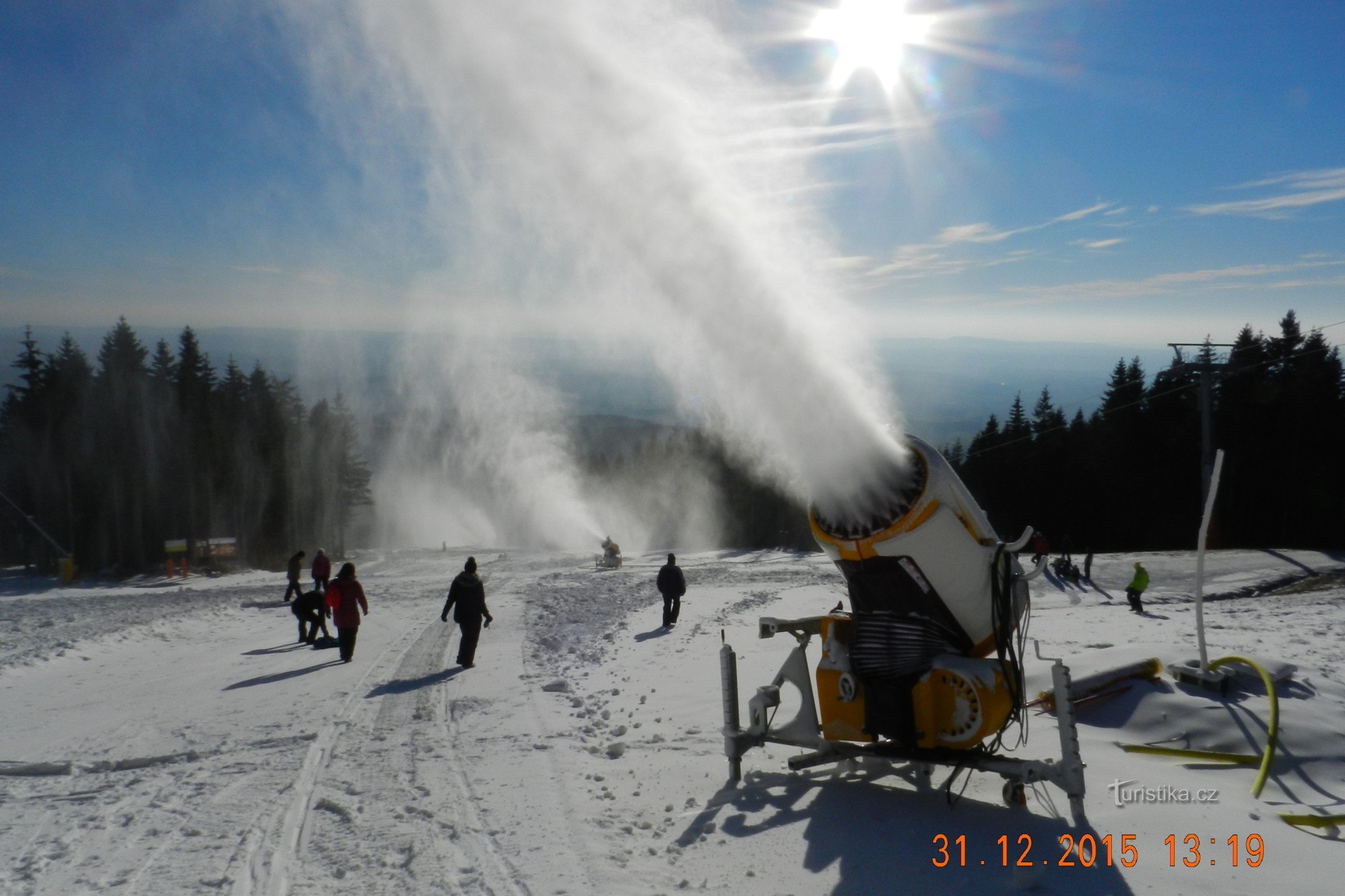 Janské Lázně - Teleférico Hofmanky Express perto da cabana de Hoffman (Krkonoše)