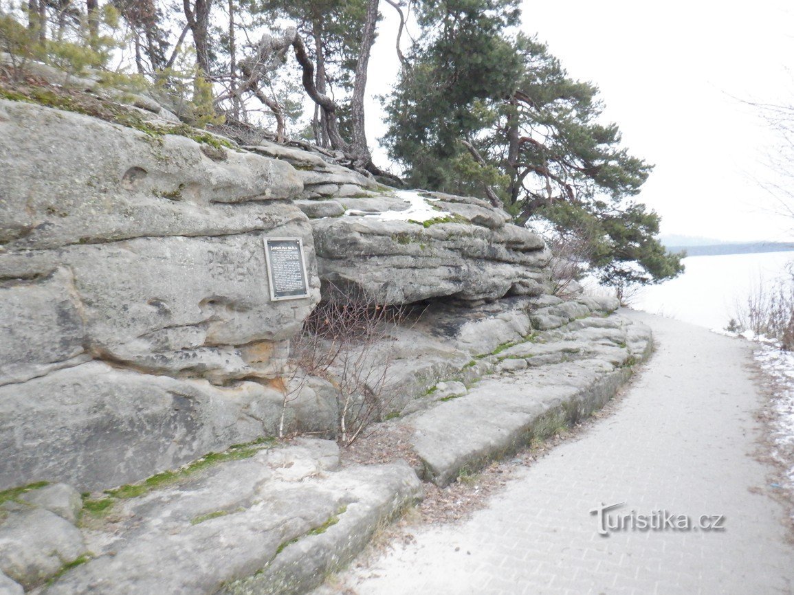 Jarmilas klippe ved Máchs sø