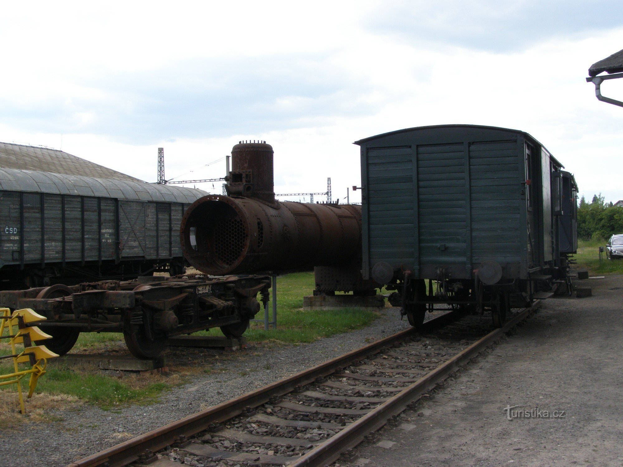 Jaroměř - σιδηροδρομικό μουσείο της μονάδας θέρμανσης Jaroměř