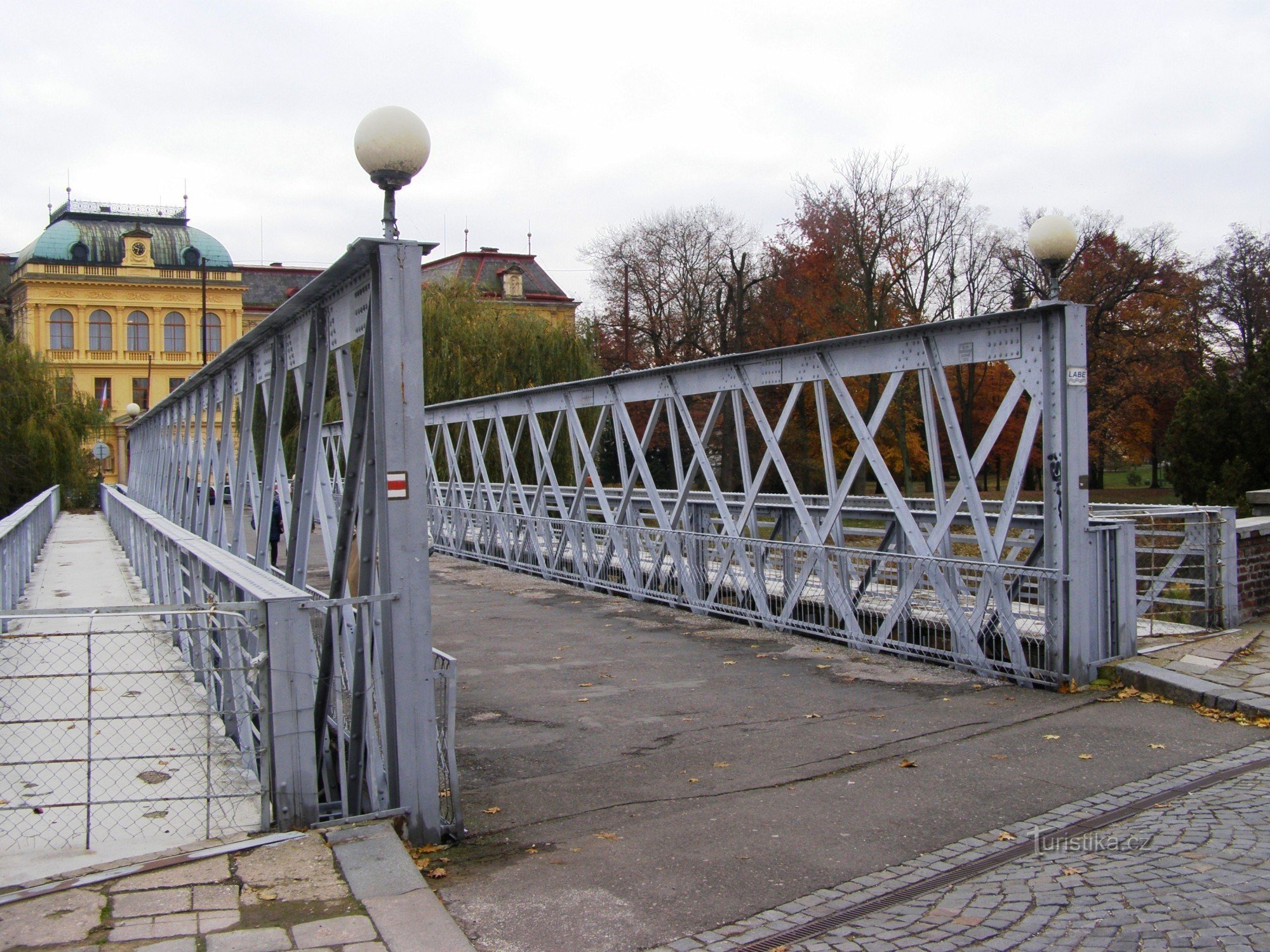 Jaroměř - järnbro över Elbe