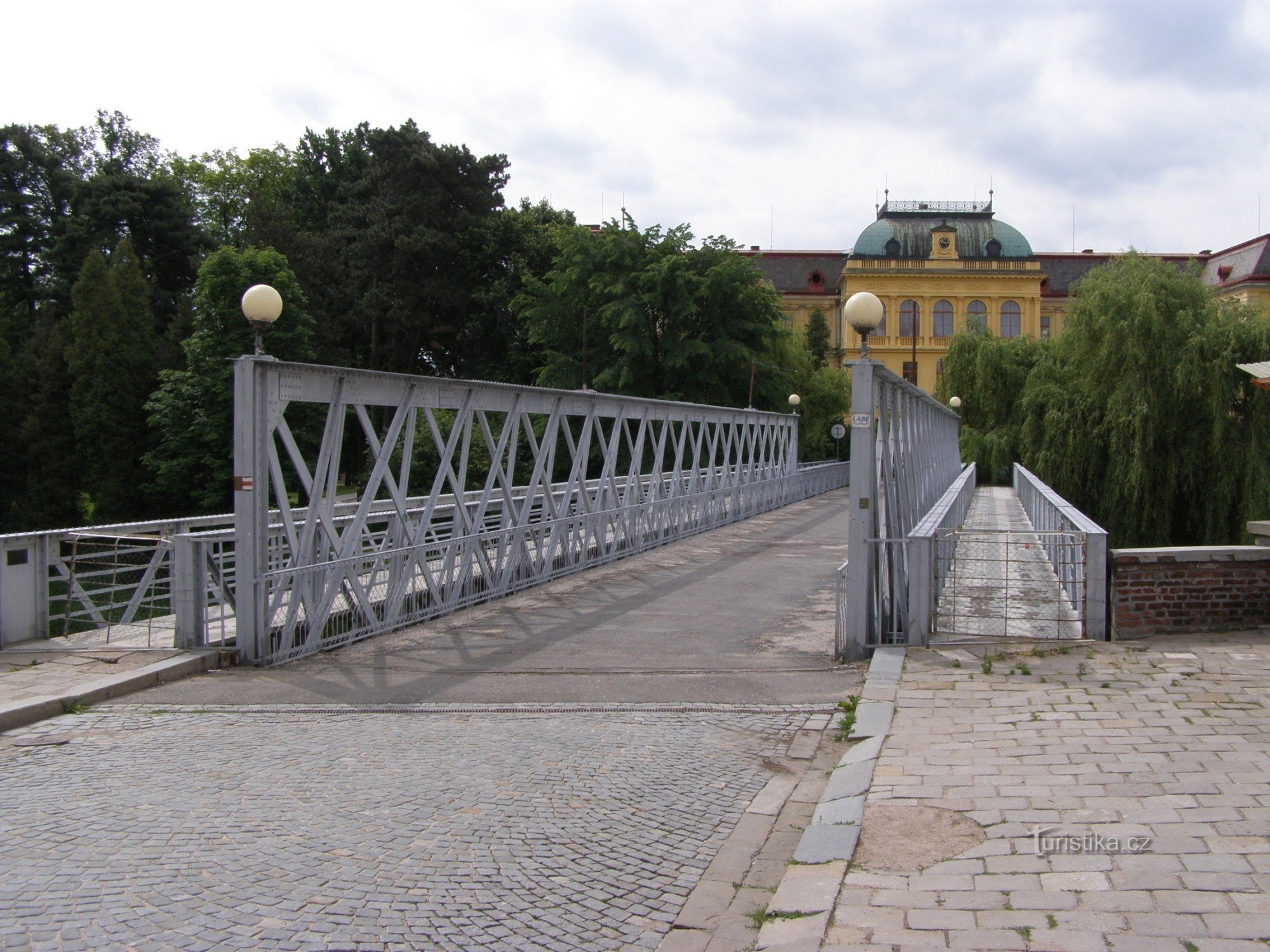 Jaroměř - żelazny most przez Łabę