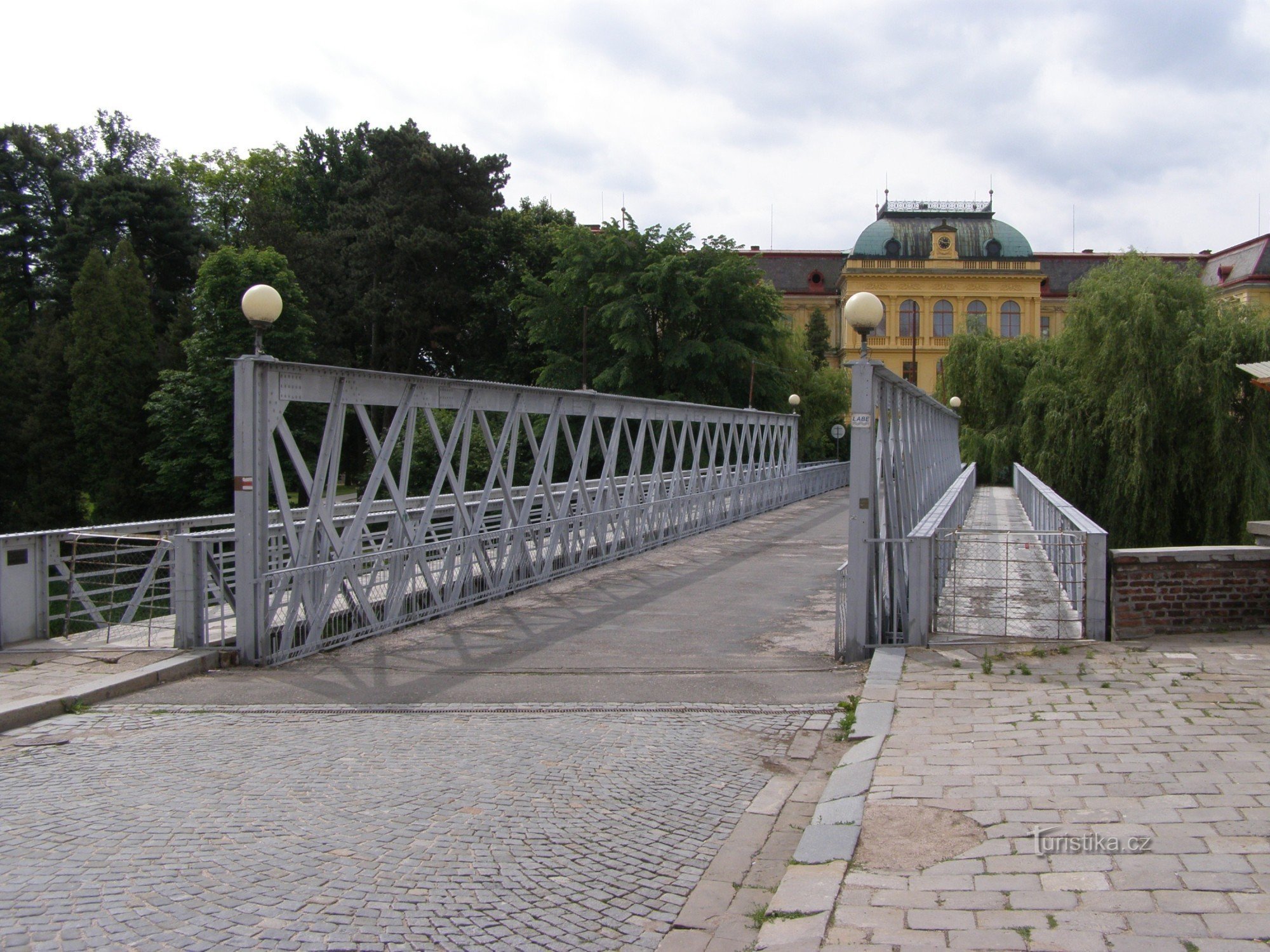 Jaroměř - järnbro över Elbe