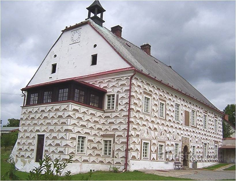 Jaroměřice bij Jevíček - kasteel vanuit het zuiden - Foto: Ulrych Mir.