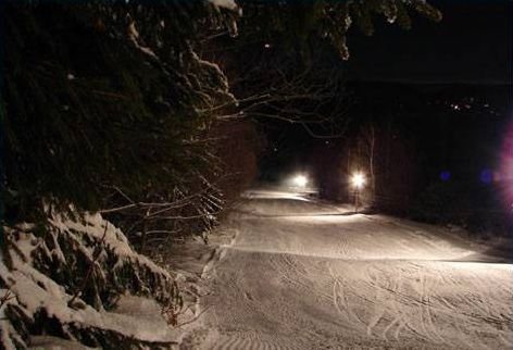 Клен вечернее катание на лыжах