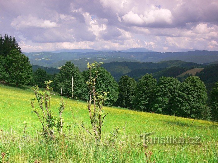 Javorníček - pogled prema sjeveru