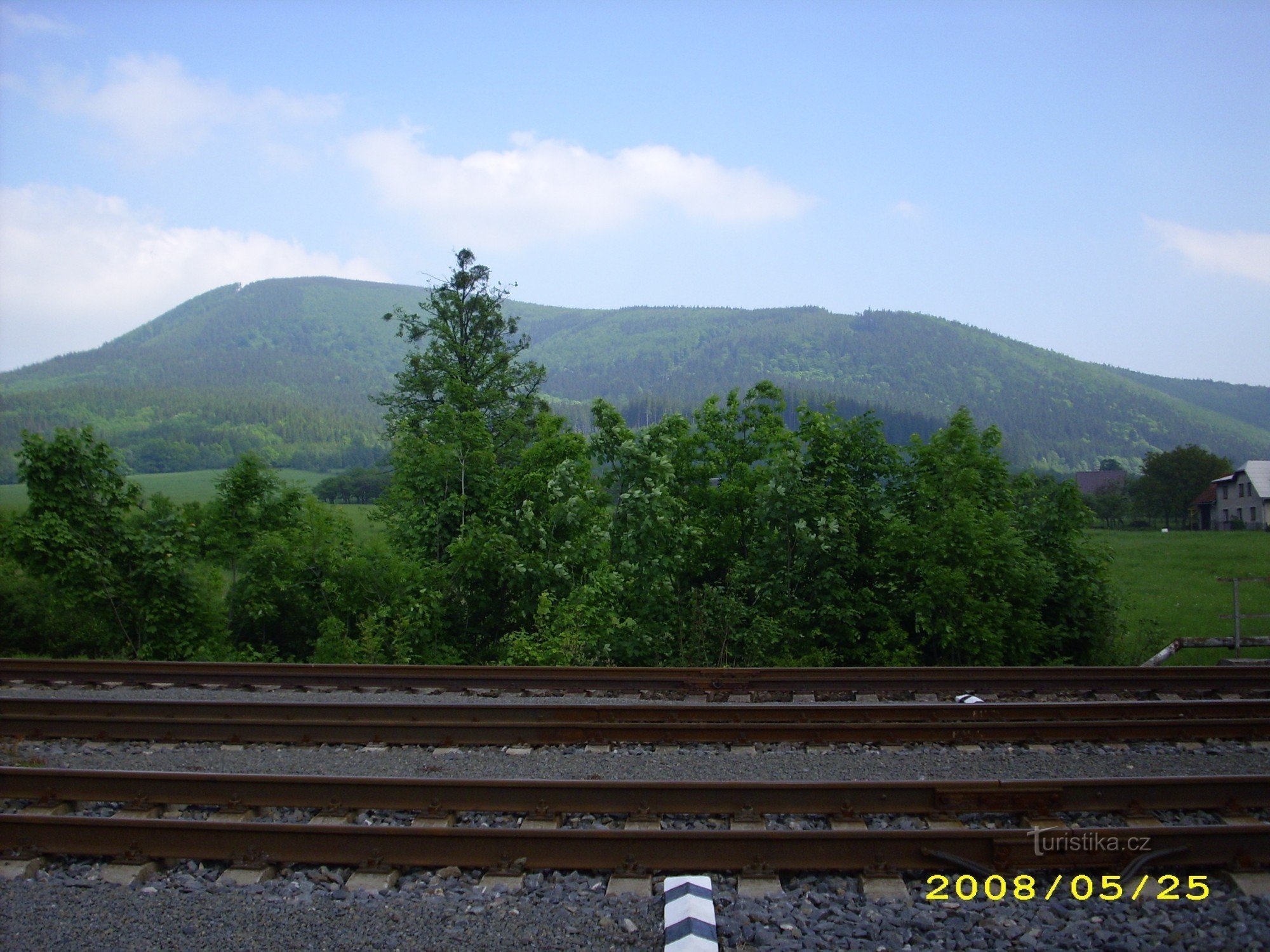 Javorník depuis la gare de Veřovice