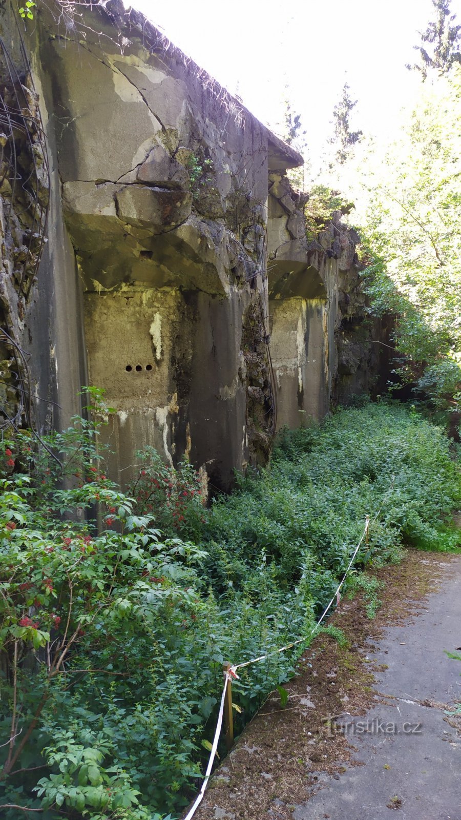 le seul bloc d'artillerie étagé de la Tchécoslovaquie fortification