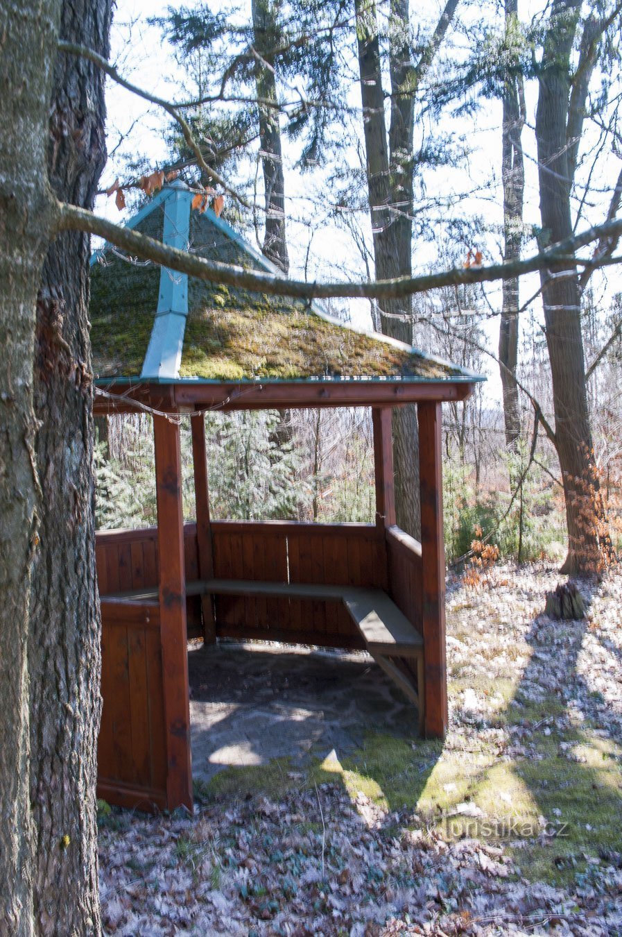 Jedlí - Michalův vrch - Piedra conmemorativa de Liechtenstein