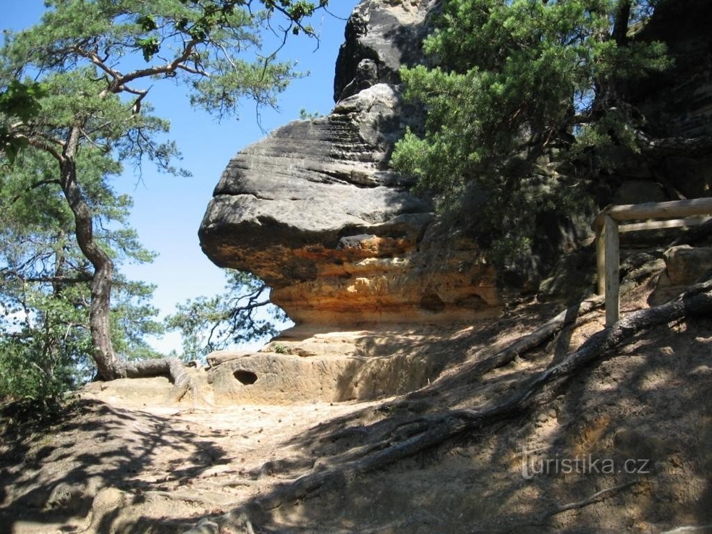 one of the landmarks on the Budovec trail