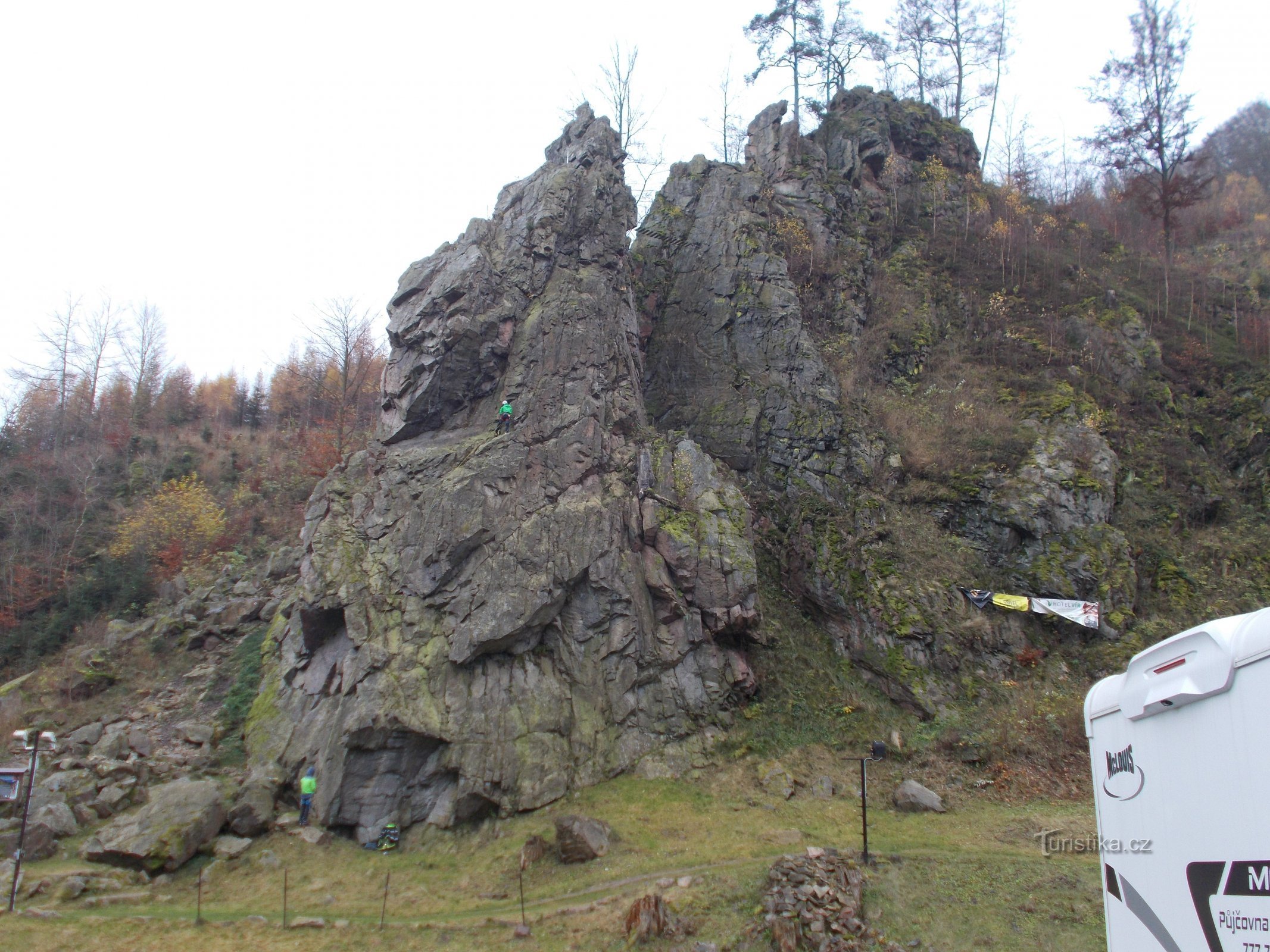 Einer der Klettersteige bei Svratka