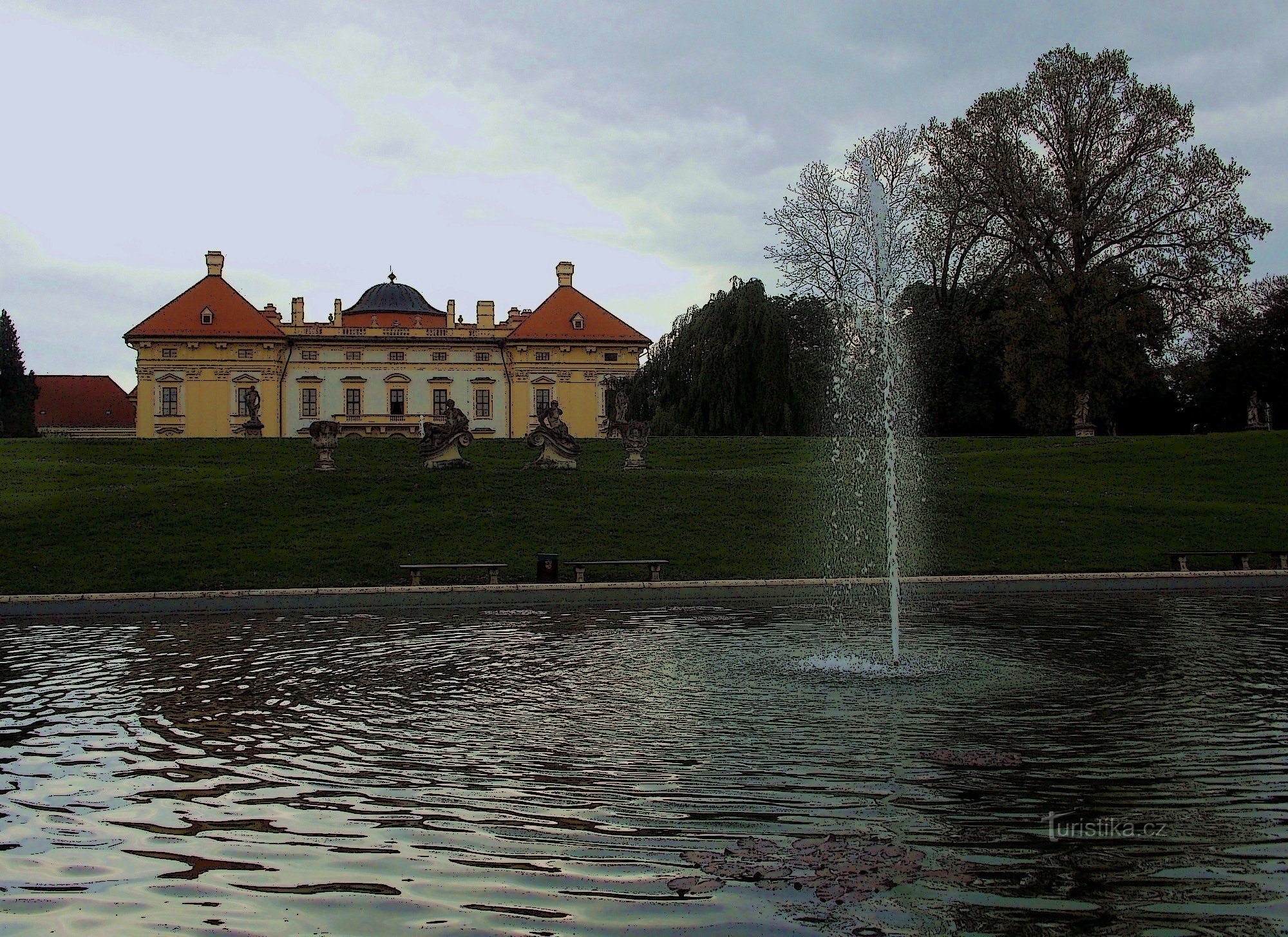 Een van de belangrijkste historische tuinen in Moravië