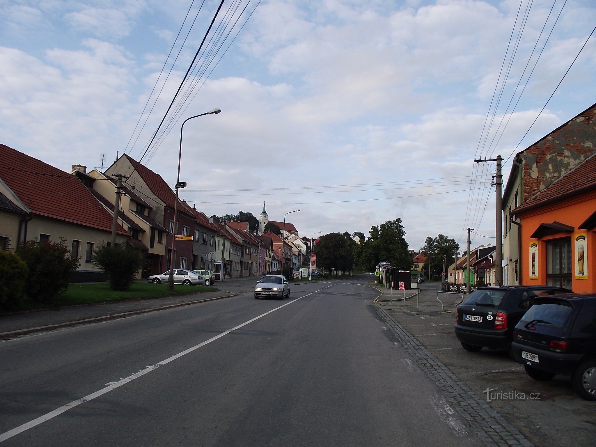 Jedovnice, calle principal