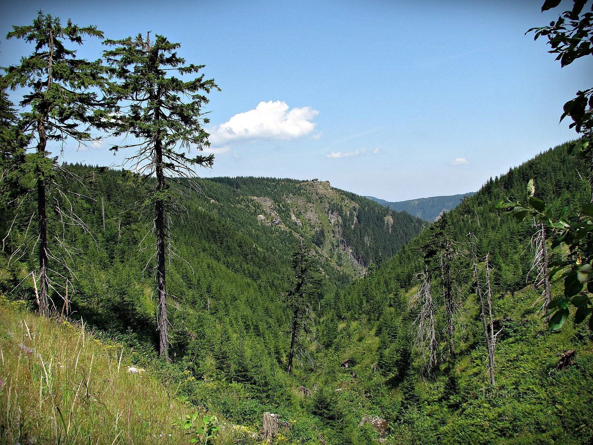 Mirantes da rocha de Jesenice - 6. Medvědí hora